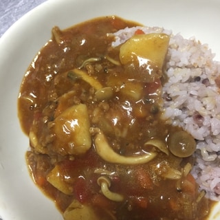 挽肉とトマトのカレー